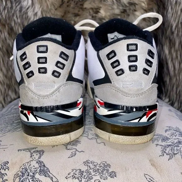 Nike Air Jordan size 6Y - 317821-161 White/Black - Picture 5 of 9